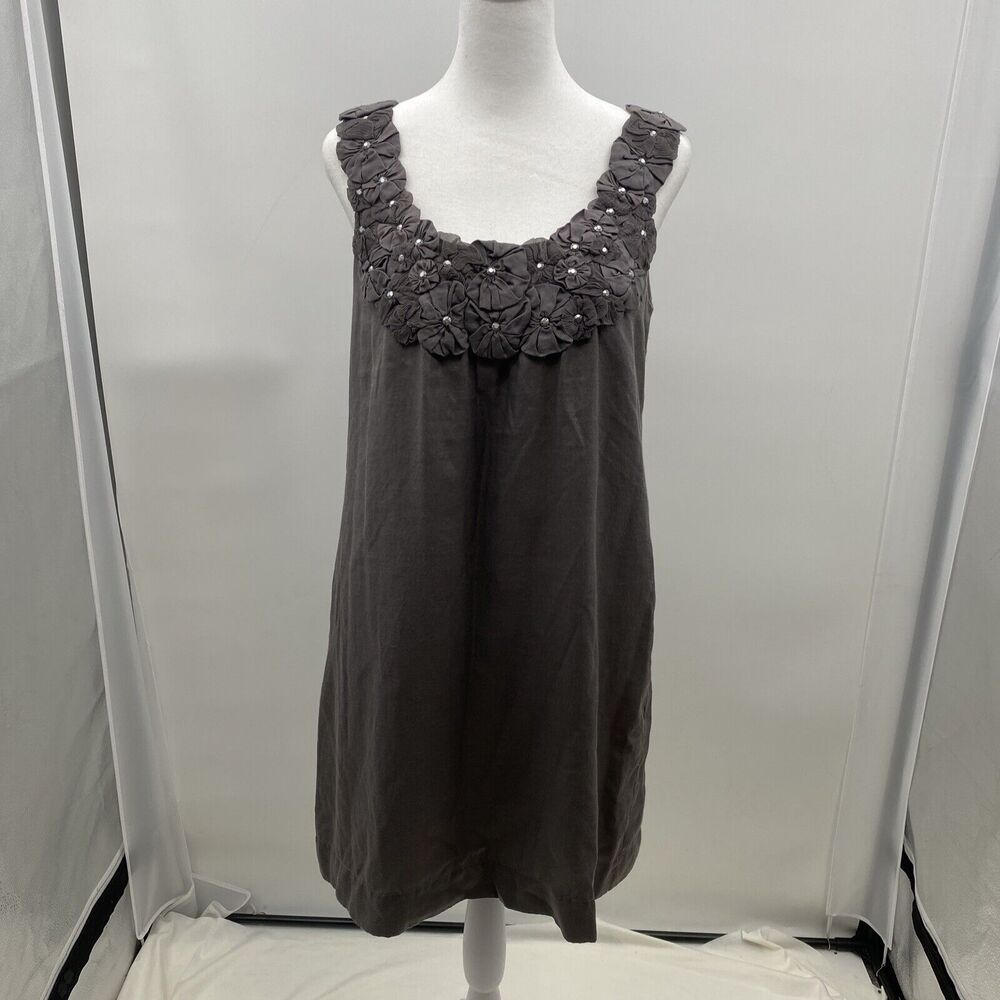 YOANA BARASCHI Silk Blend Gray Dress Size S